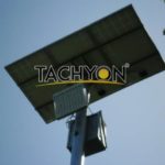 LED street lighting with solar panel component