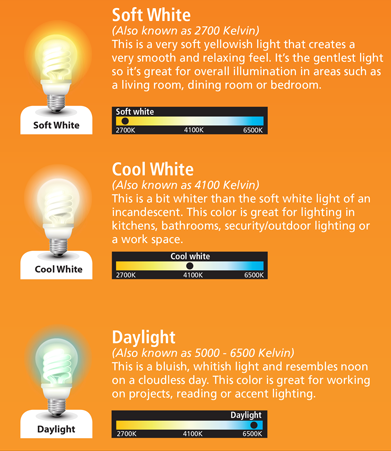 Soft White Vs Daylight Led Light, Types Of Light Warm White